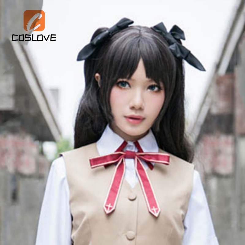 2022 Tohsaka Rin Cosplay Costume Women Autumn School Uniform Halloween ...