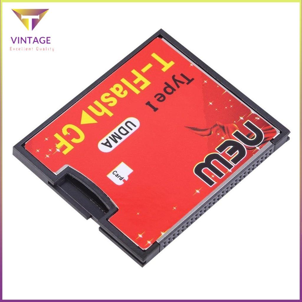 Red Black TFlash to CF type1 Compact Flash Memory Card UDMA Adapter [2