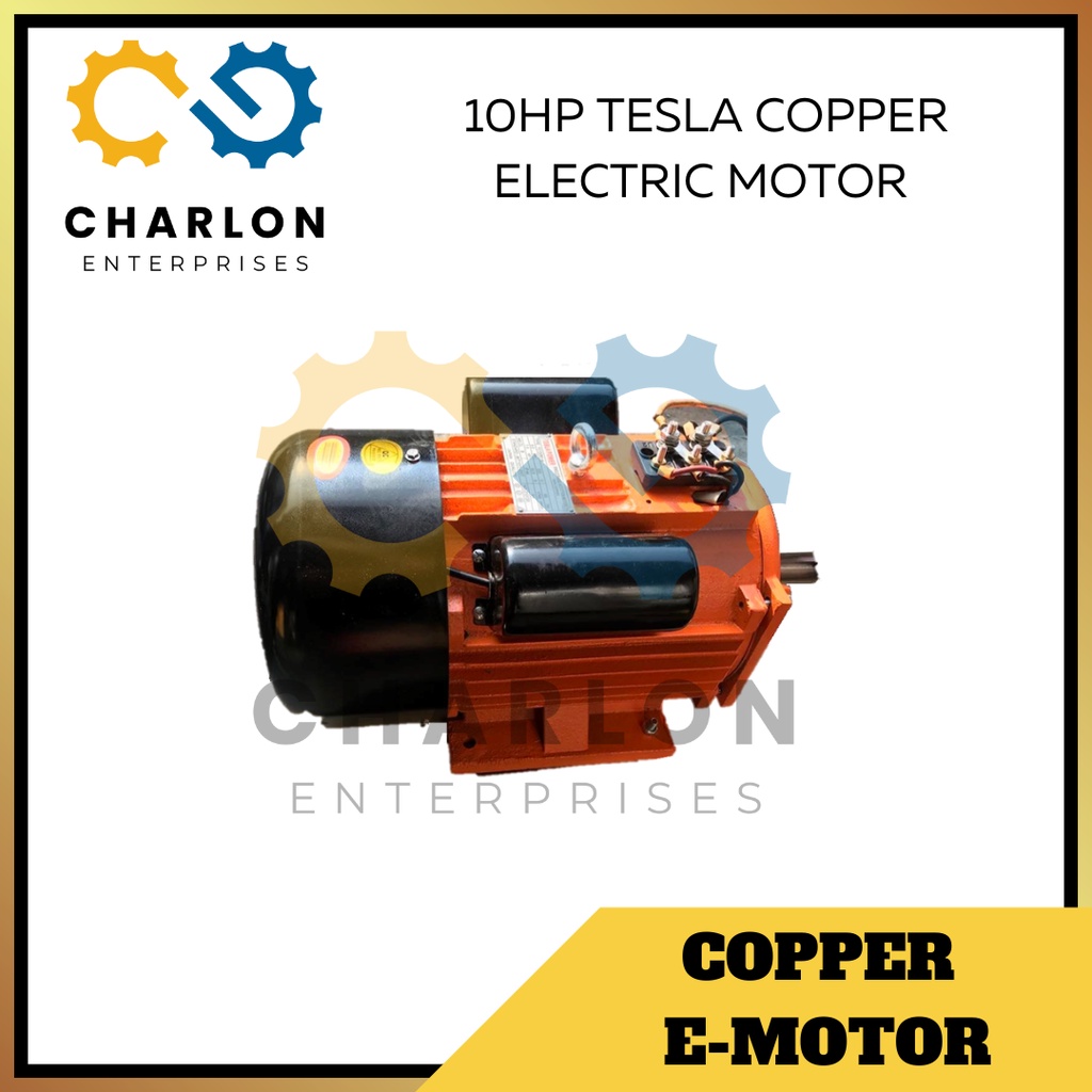 10HP TESLA COPPER ELECTRIC MOTOR SINGLE PHASE Shopee Philippines
