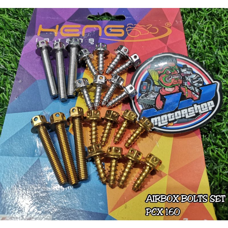HENG AIRBOX BOLTS SET PCX 160 (11PCS) Shopee Philippines