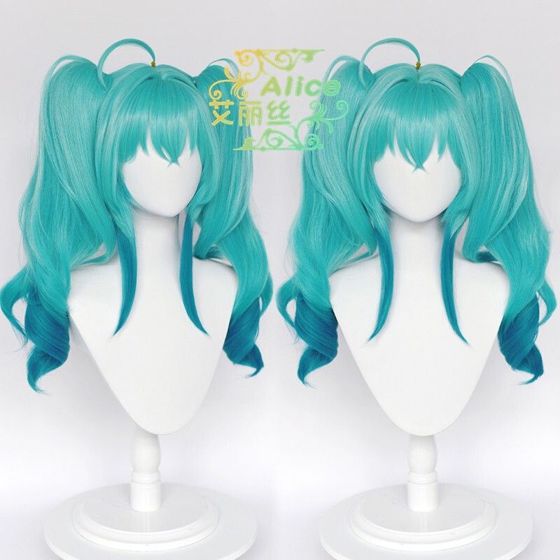 Hatsune Miku Little Devil Onion Girl Blue Gradient Double Tiger Mouth 