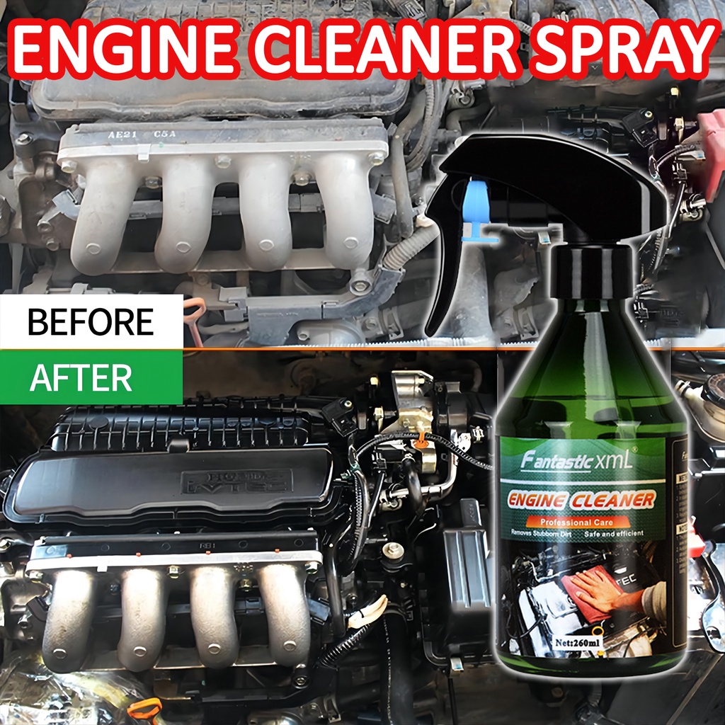 Car Engine Degreaser 260ml Engine Cleaner Spray for Motorcycle and Car