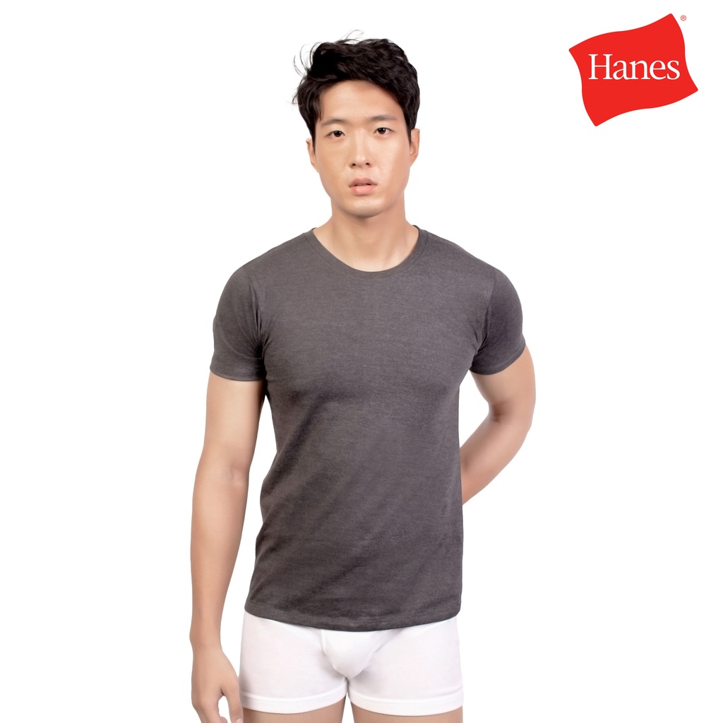Hanes DC Heather Slim Fit Round Neck T Shirt Singles 1206 Shopee Philippines