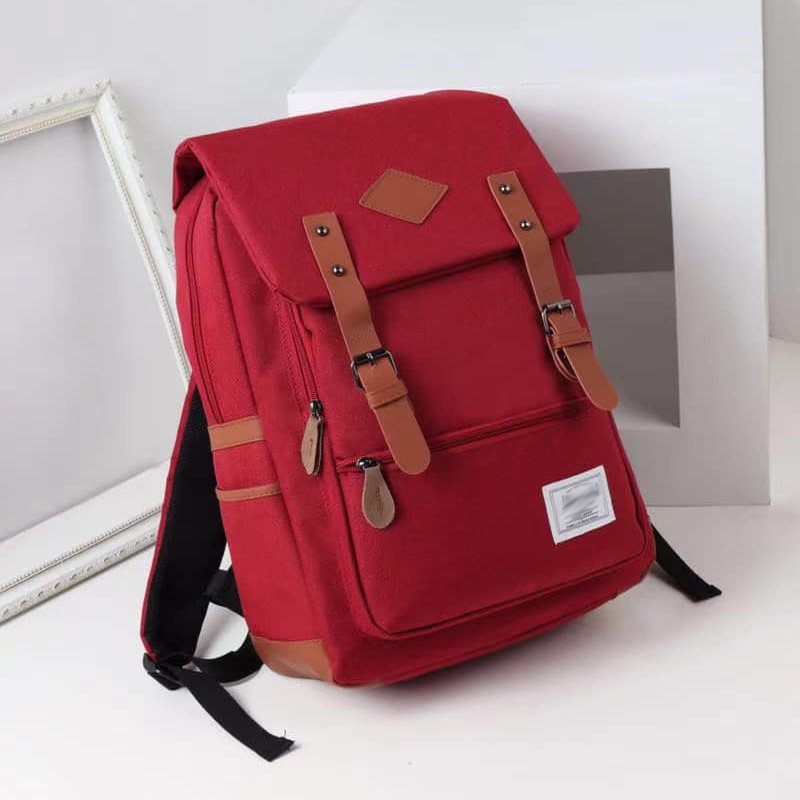 Korean Fashion College Backpack Student School Bag Trendy Computer