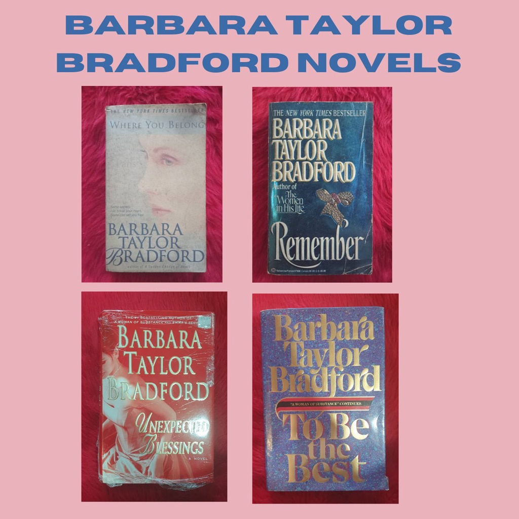 Barbara Taylor Bradford Novels | Shopee Philippines