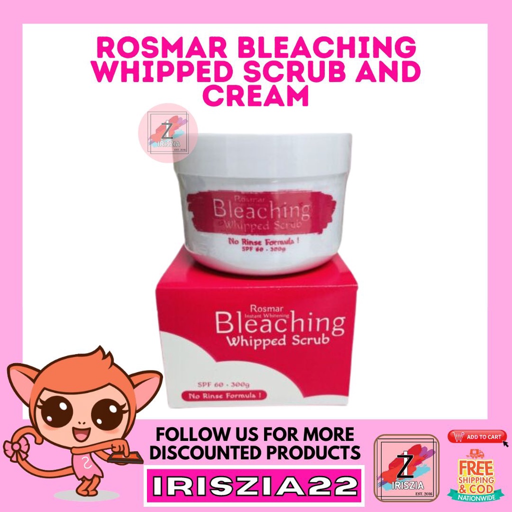 ROSMAR Bleaching Whipped Scrub and Cream Shopee Philippines
