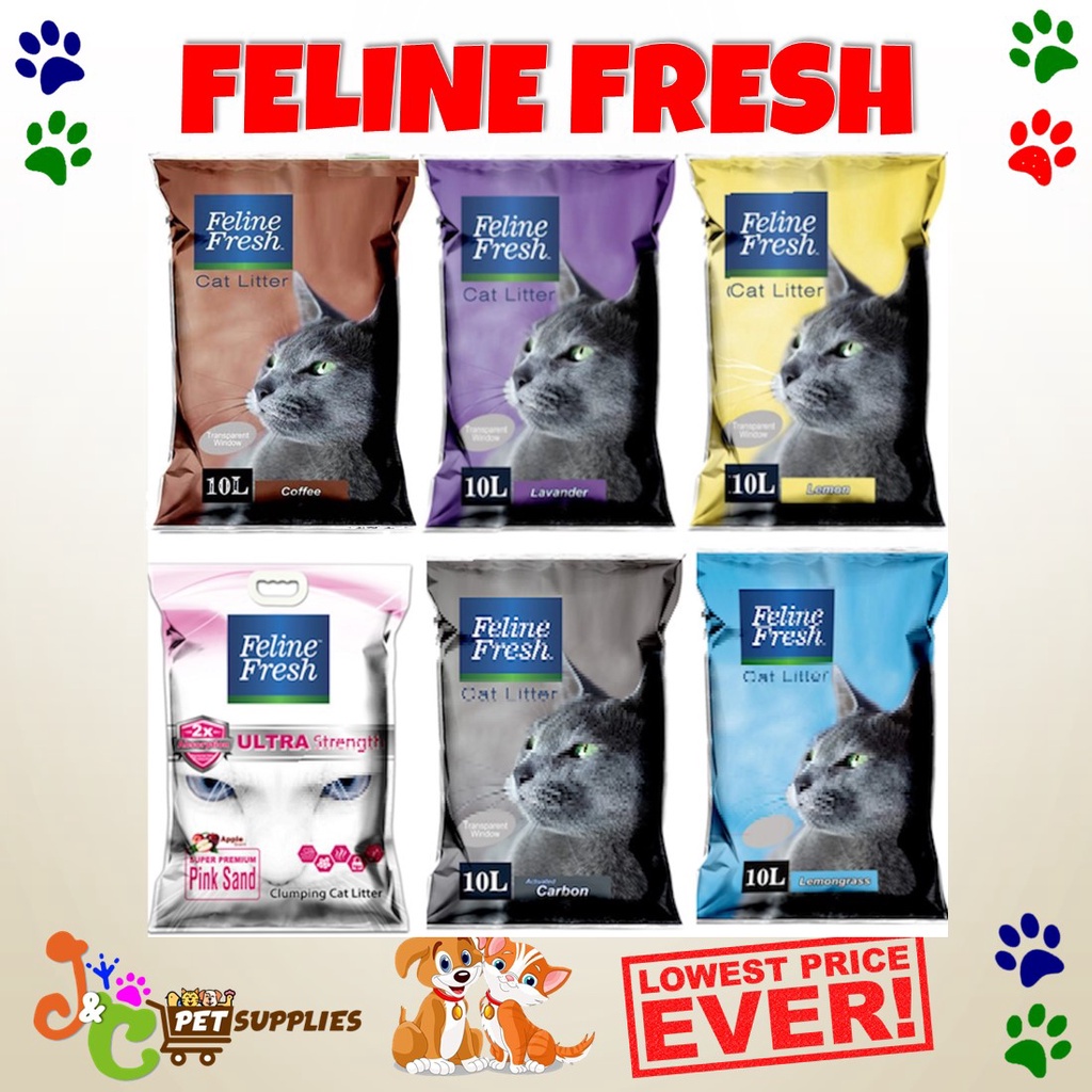 Feline Fresh Cat Litter Sand 10L felinefresh♀ Shopee Philippines