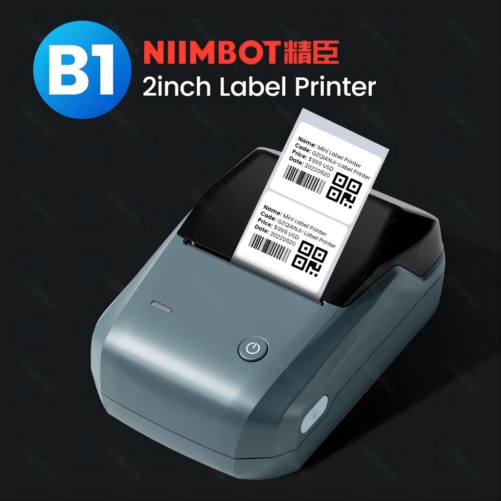 Niimbot B1 Label Maker Portable Handheld Thermal Printer Mini Barcode QR Code Sticker 2050mm