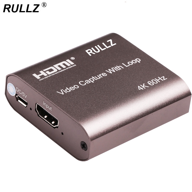 4K 60hz Loop Out HDMI To USB 3.0 2.0 Video Capture Card 1080P 60fps Video Recorder Grabber for