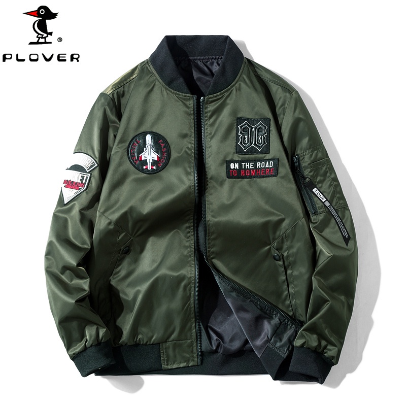 Plus Size M-7XL Jacket Men's Reversible Fashion Lightweight Bomber ...