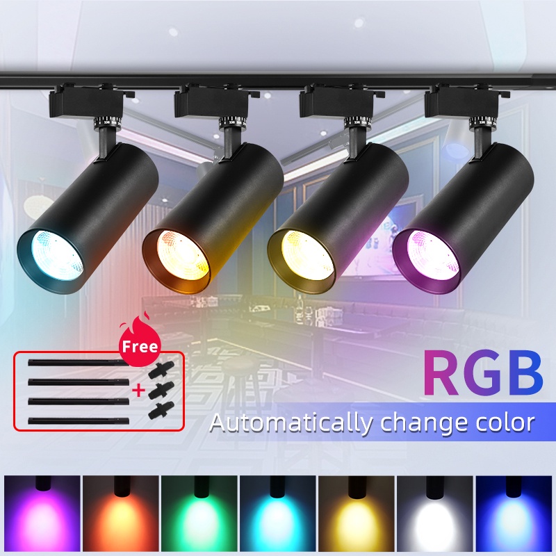 Whole Set RGB Track Light Spotlight Colorful Lamp Stage Lighting ...