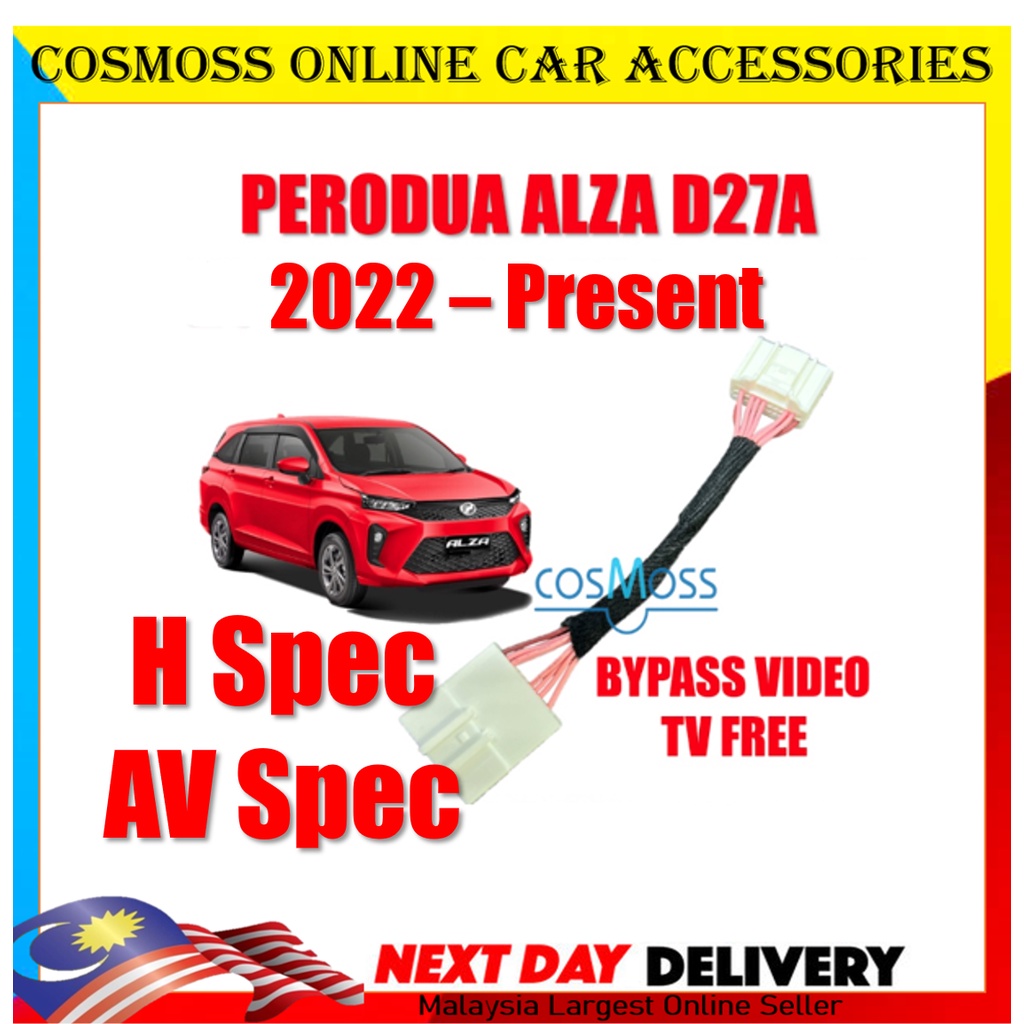 Perodua AXIA 2023 ALZA 2022 2023 H / AV SPEC Socket TV Free Bypass