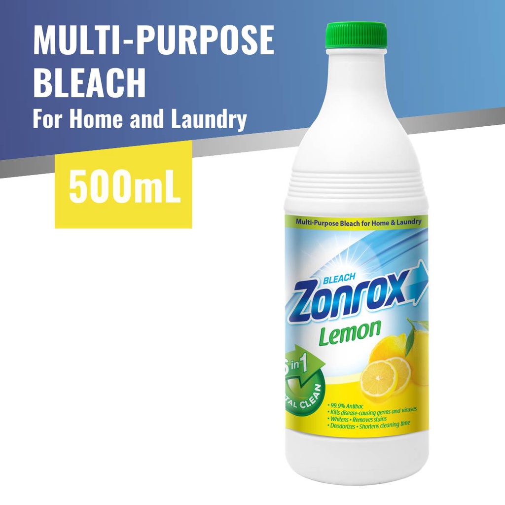 Zonrox Bleach Lemon 500ml Shopee Philippines