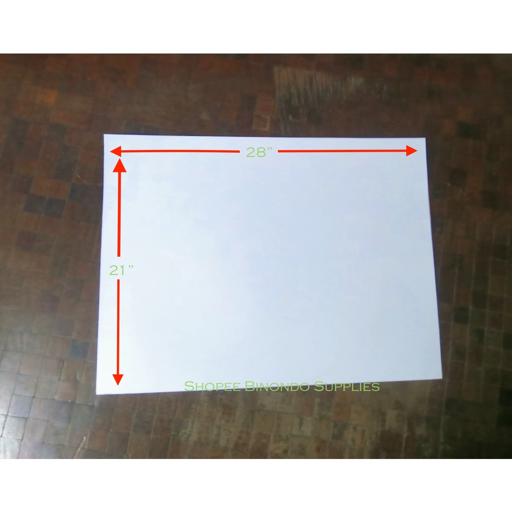 Vellum Board Bristol Board White Cartolina Size 334gsm 21"x28" makapal