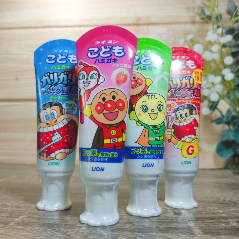 Lion Anpanman Kids Toothpaste Melon and Strawberry | Shopee Philippines