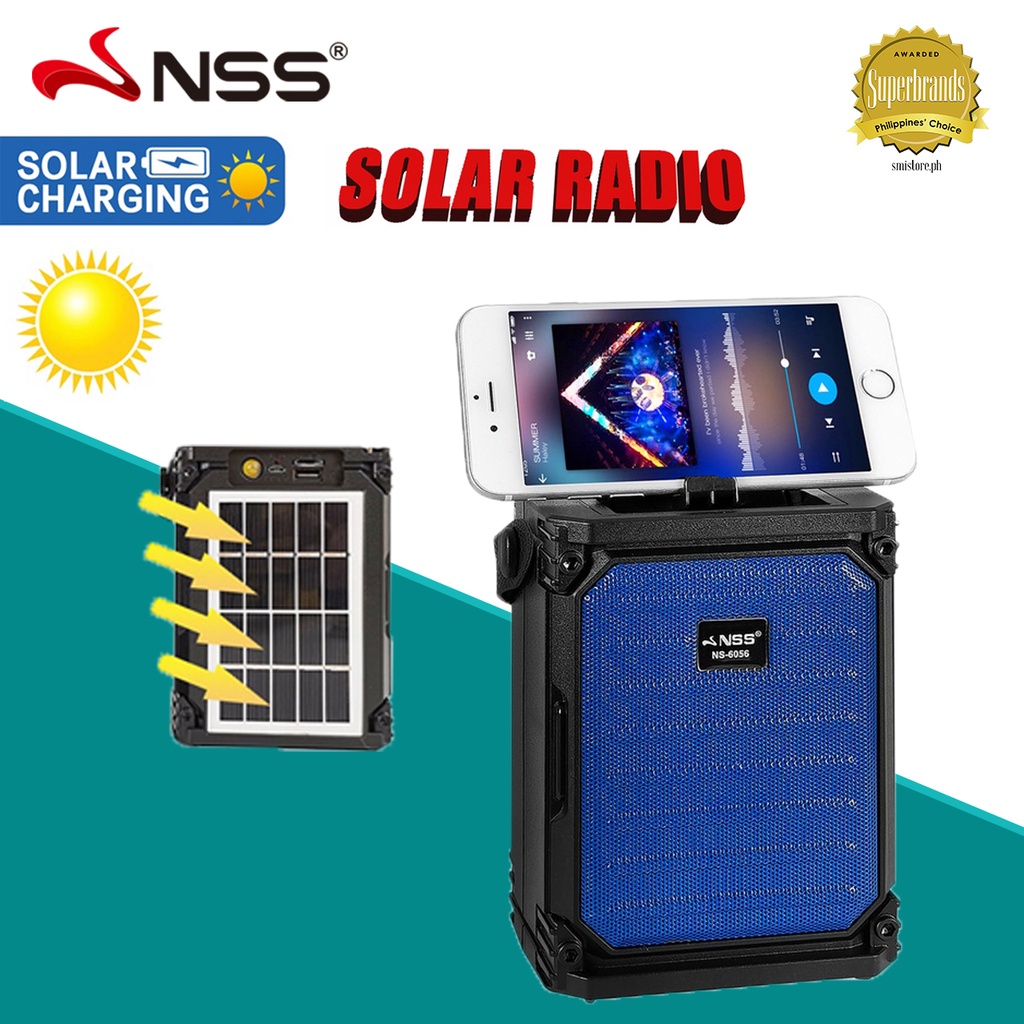 NSS Portable Radio Solar Radio Rechargeable Bluetooth Radio FM Radio ...