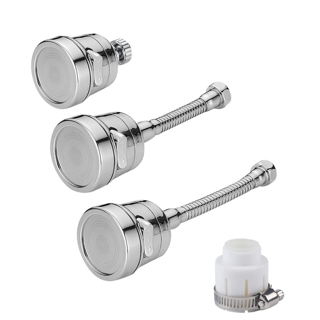 Universal Faucet Aerator Shower Head Extender Bathroom Stainless Steel