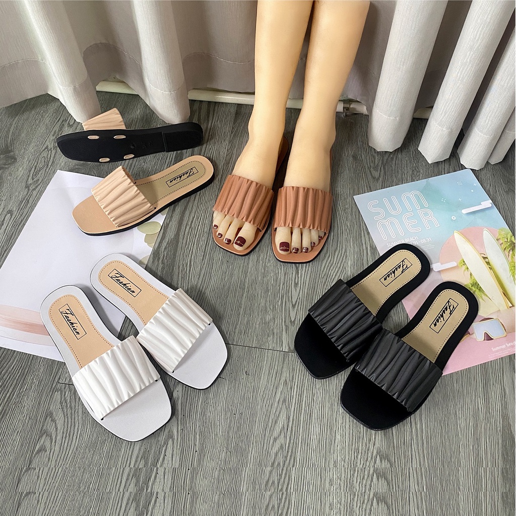 NEW Korean Classic Fashion Simple Ladies Casual Flat sandals for Women ...