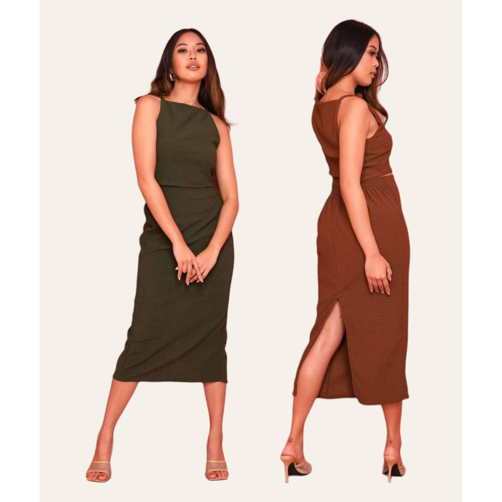 FELICO HALTER/SKIRT COORDS | Shopee Philippines