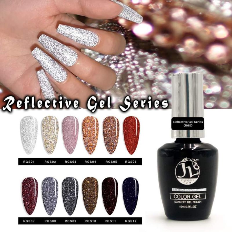 JL Essentials Gel Polish New Series Reflective Gel Series RGS 15ml ...