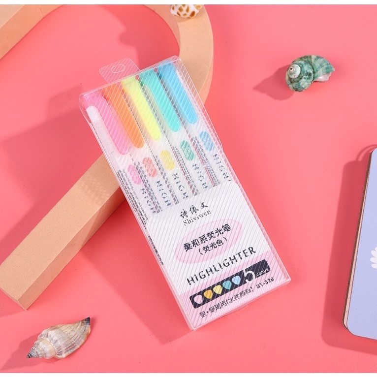 5Colors/Set ColorsMildliner Highlighter DoubleSided Highlither Marker Pen Shopee Philippines