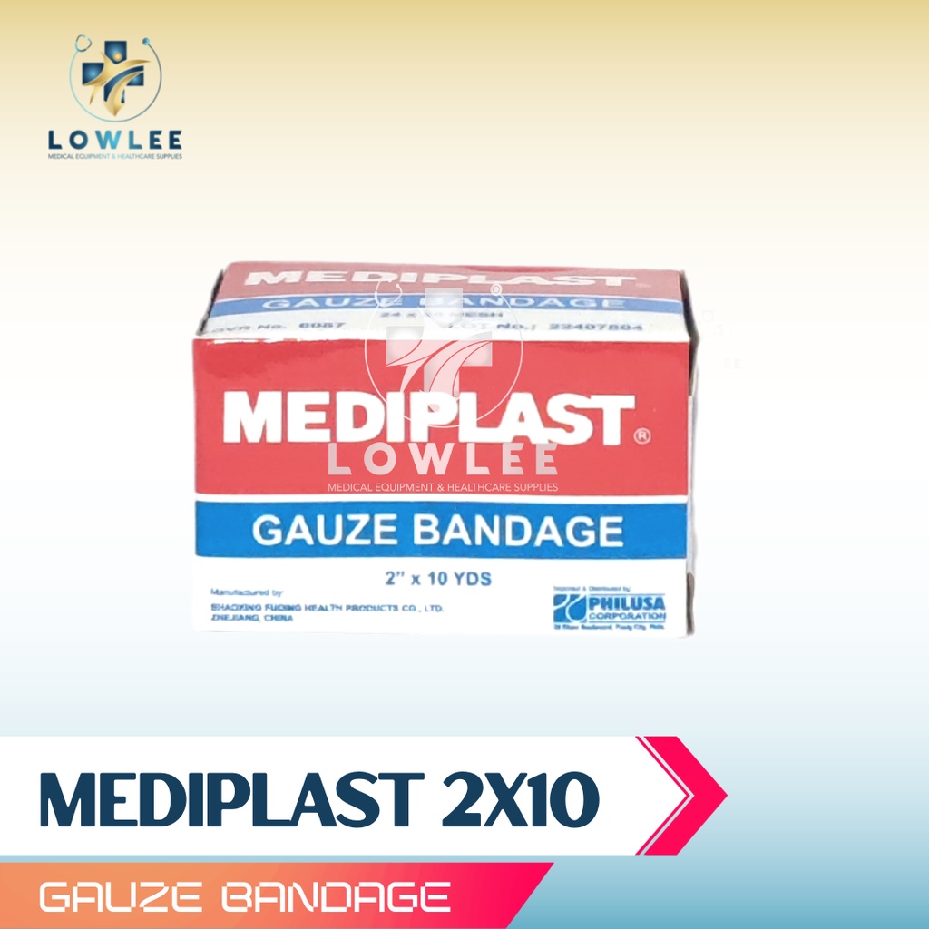 Mediplast Gauze Bandage (2x10) 1Roll Shopee Philippines