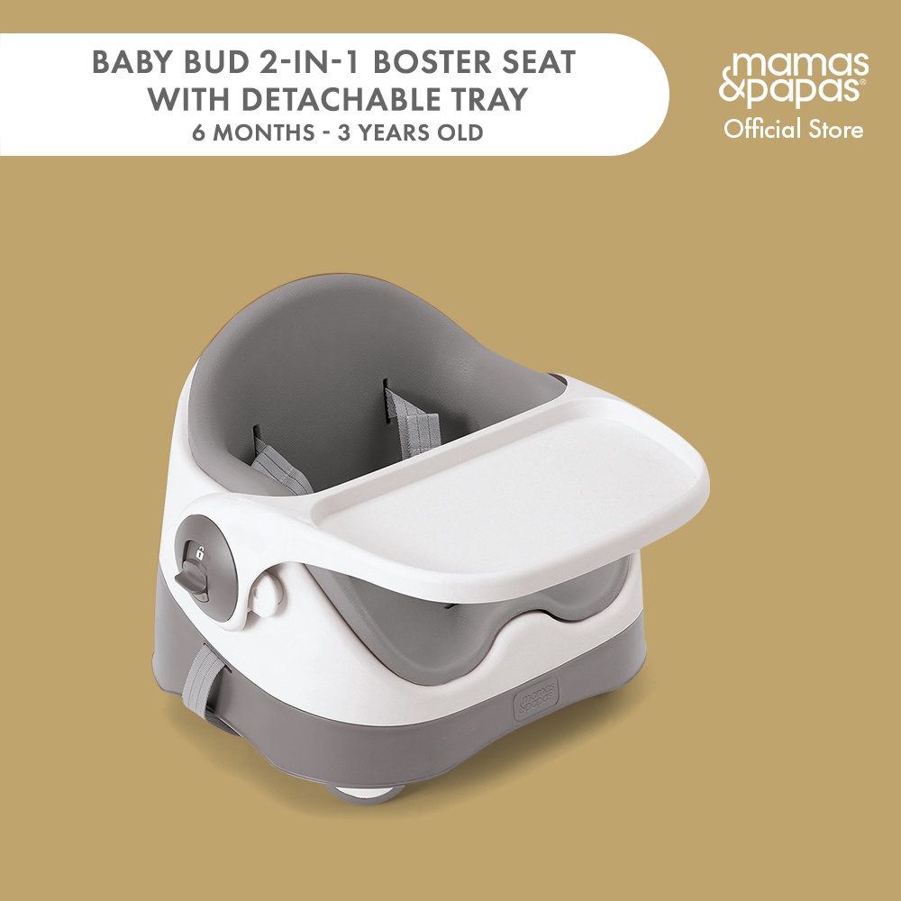 Mamas and Papas Baby Bud Booster Seat with Detachable Tray Pebble Grey Shopee Philippines