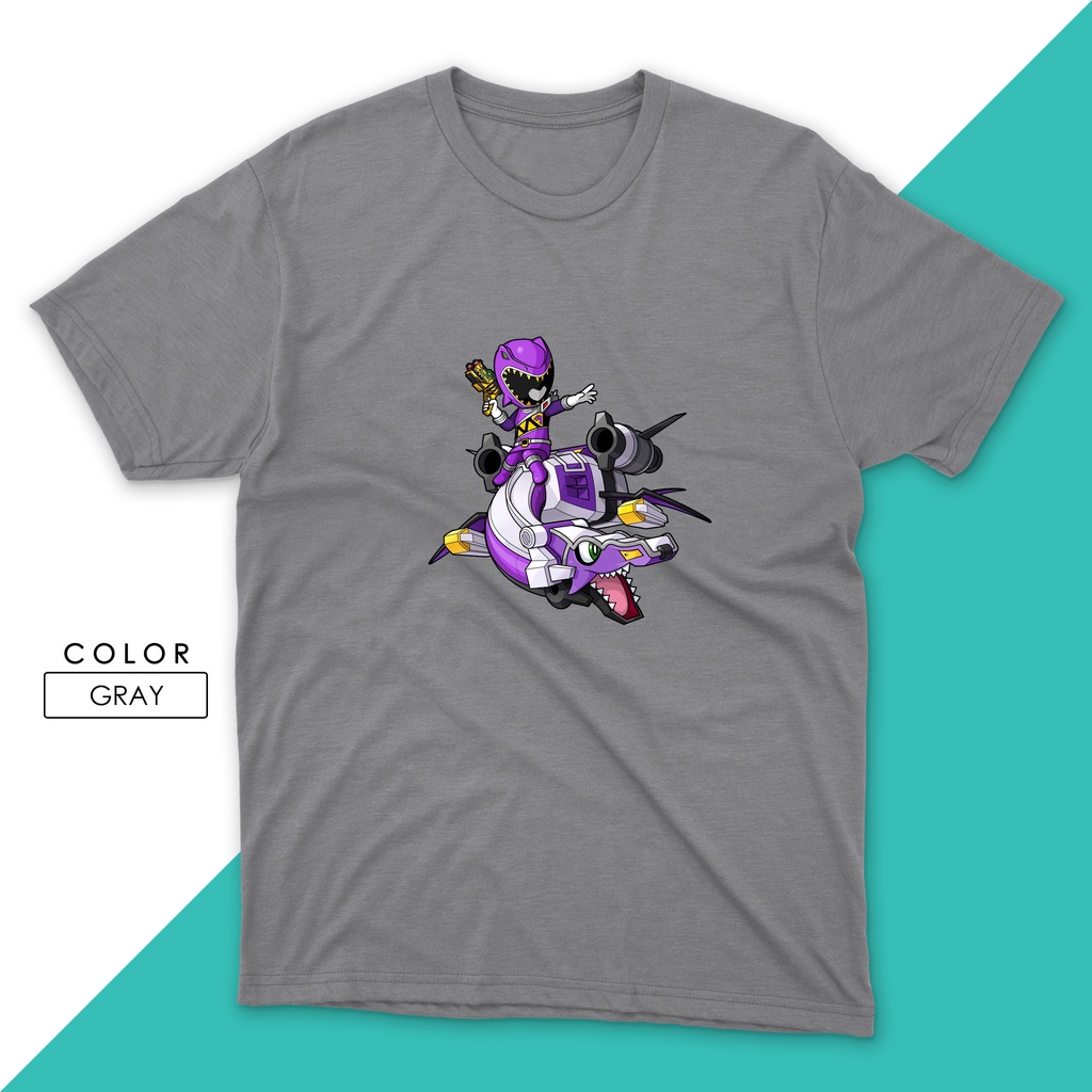 Violet Ranger and Megazord Chibi Shirt (A33) | Shopee Philippines