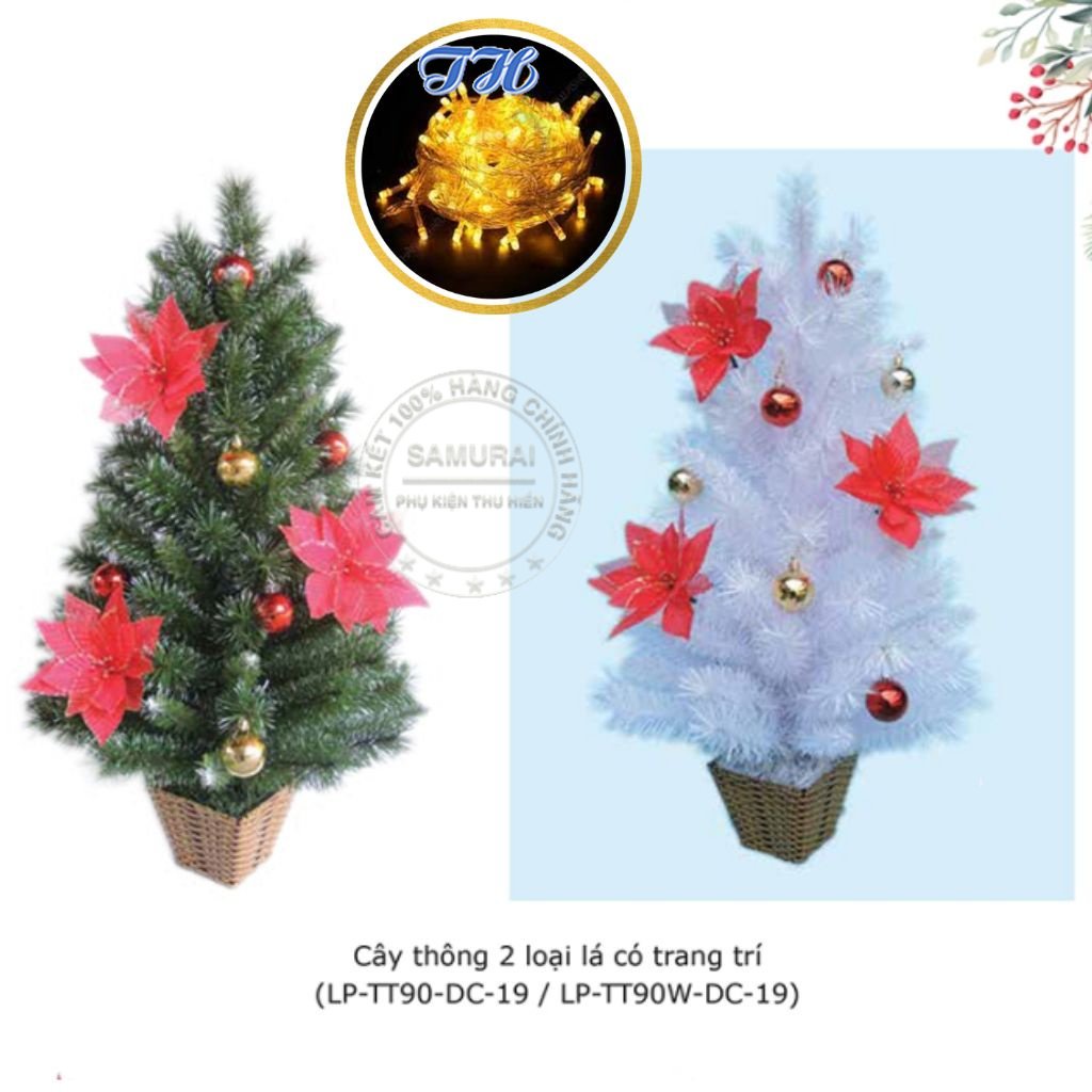 Mini Desktop Christmas Tree With 2 Types Of Rattan Base Leaves With
