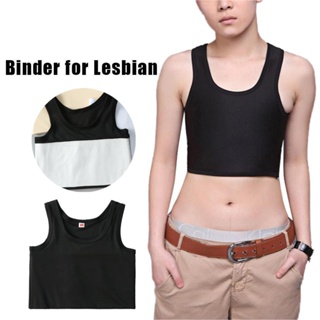 tomboy chest binder Cosplay Breast Binder Trans Vest Buckle Short Lesbian  Casual Shapers Tops Corset Tee Super Flat Bra - AliExpress