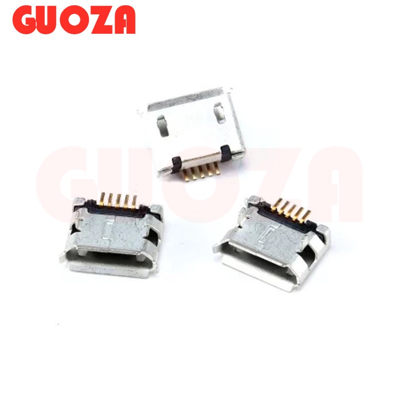 20pcs/lot 5 Pin SMT Socket Connector Micro USB Type B Female Placement ...