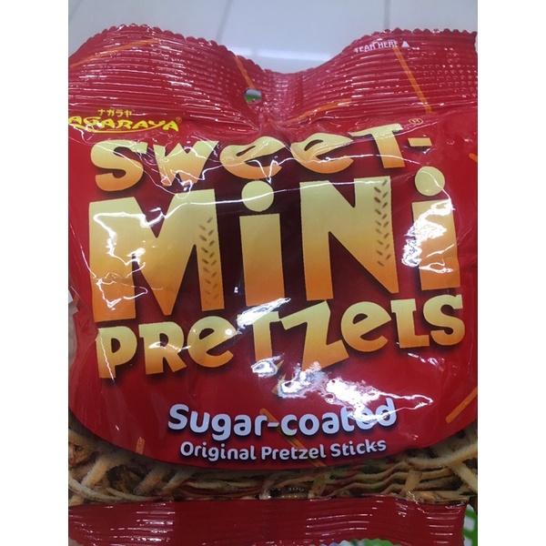 Nagaraya sweet mini pretzels original pretzel sticks 30g Shopee