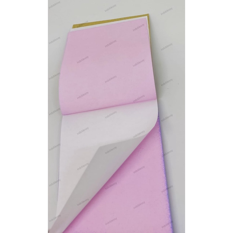 PUTIH MERAH Plain NCR Note Book 1/8 FOLIO 2 Double White & Red 8cm x 10 ...