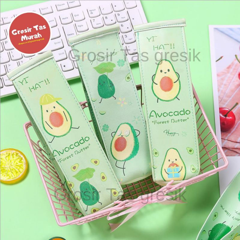 Pencil Box Cute Pencil Case Milk Shape Avocado Milk Box | Shopee ...