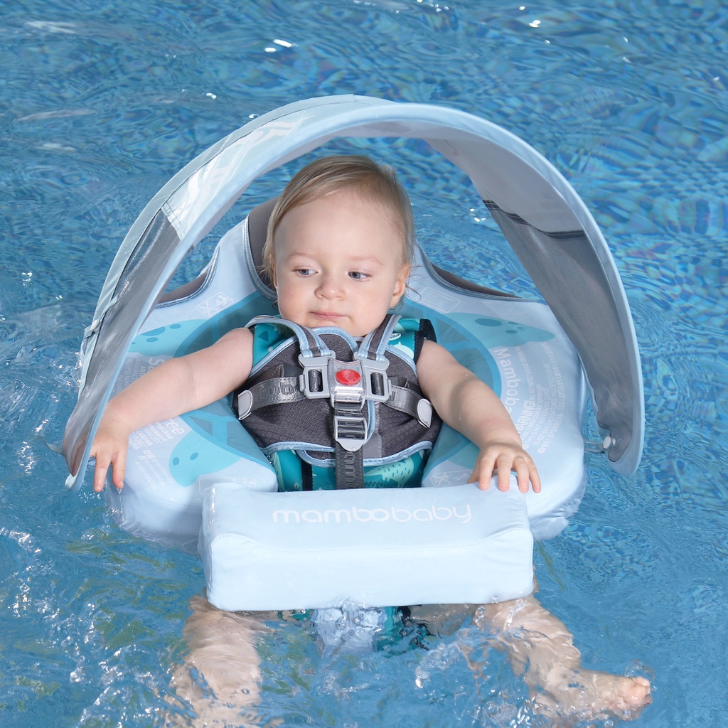 Baby Floats for Pool with Canopy Removable UPF 50 UV Sun Protection