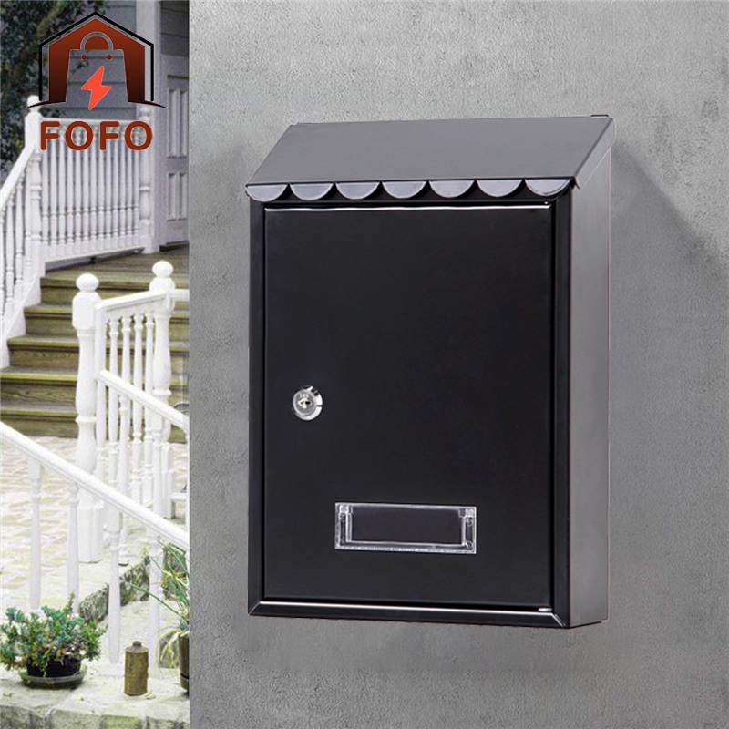 Wall Mounted Outdoor Plastic Mailbox – Rainproof Letter Box, Green, Simple Design, 13.56 X 10.22 X 2.75 Inches, For Home, Garden, Office