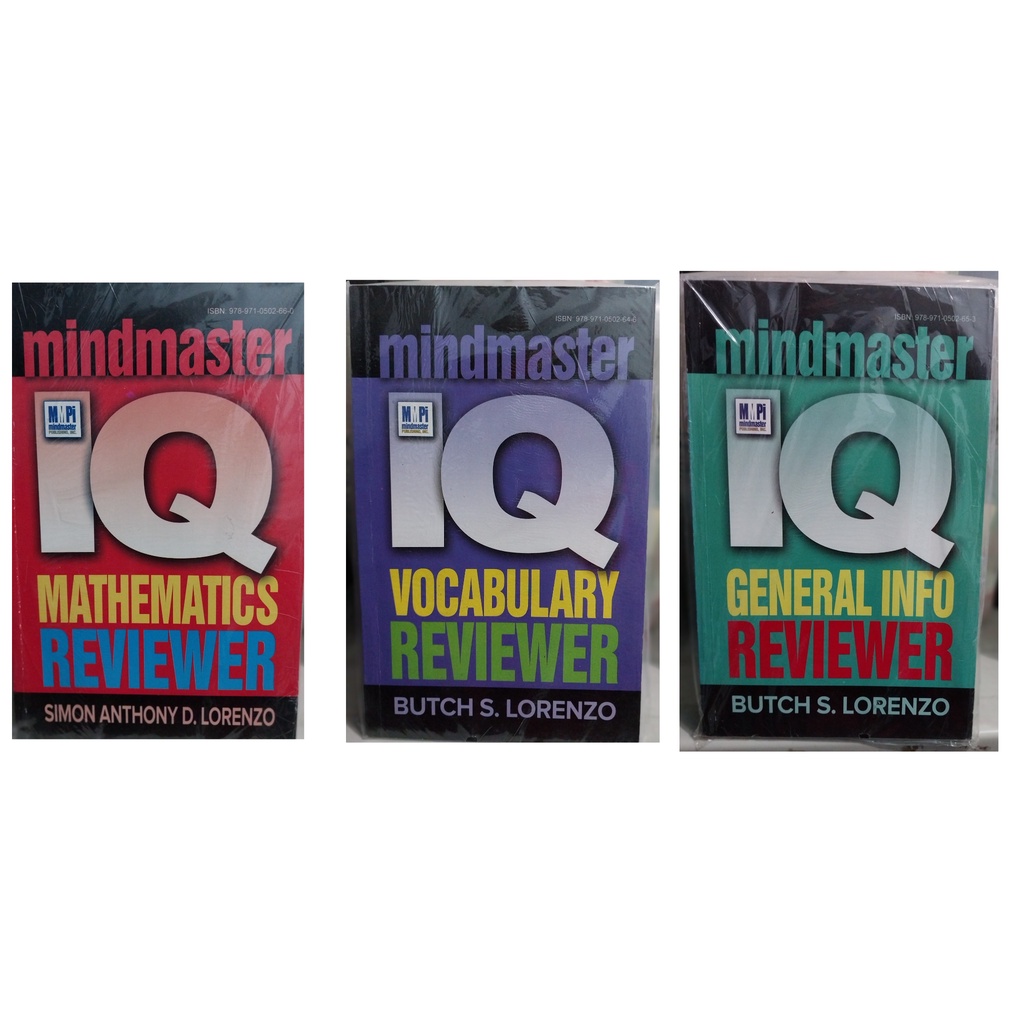 Mindmaster IQ Reviewer. ( General Information , Mathematics , and ...