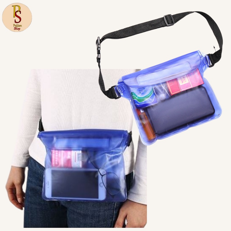 Waterproof Swimming Waist Bag Pouch Valuable Storage Bag | Shopee ...