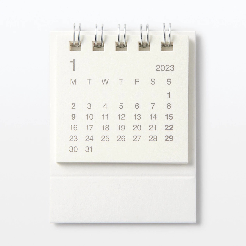 NEW!! MUJI (MUJI) Mini Calendar December 2022December 2023 Shopee