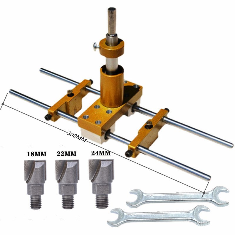 Wooden Door Lock Hole Opener Kit Mortiser Slotter Set Woodworking Lock