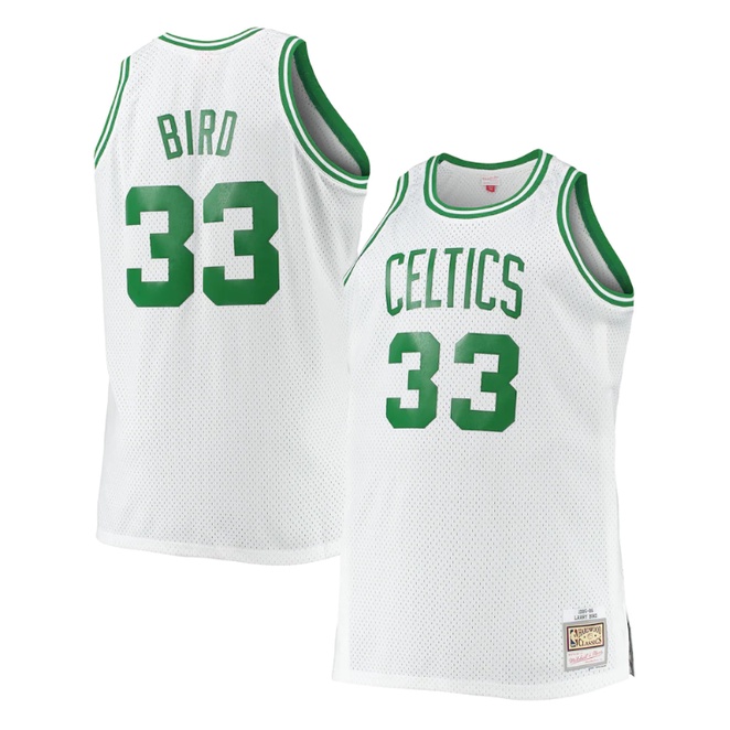 Bird 33 Boston Celtics NBA Basketball& Ness Hardwood Classics Swingman ...