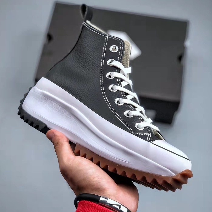 Leather thickened Converse muffin J.W. Anderson x Converse chuck Run ...