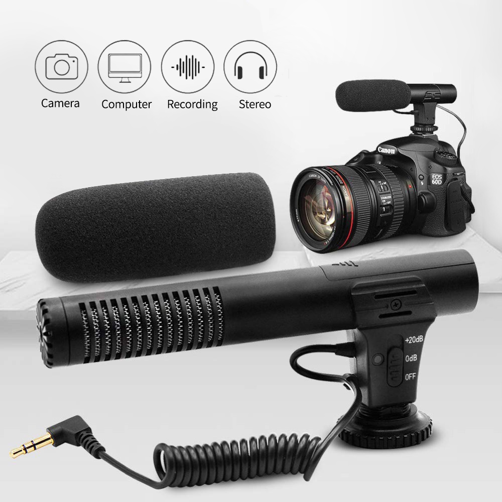 Mic 01 II Professional Camera External Stereo Microphone For Nikon