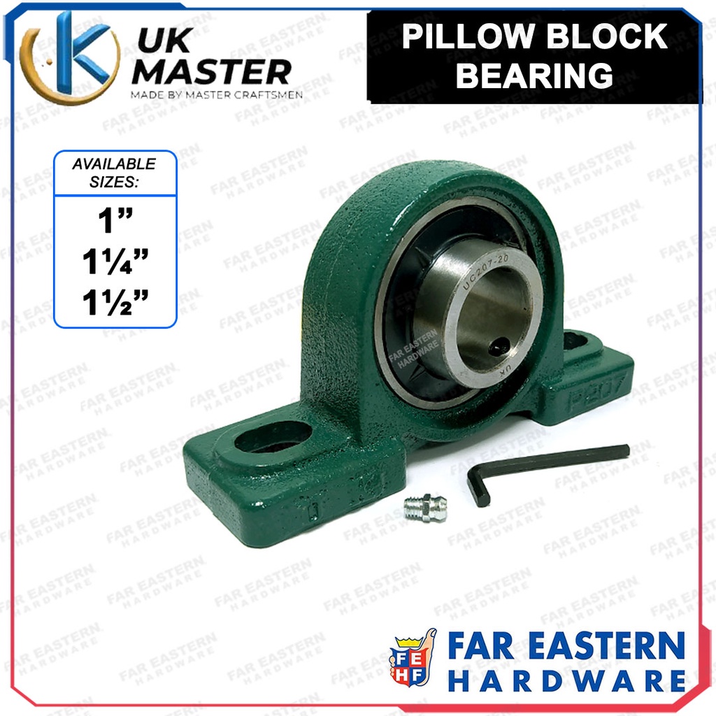 UK MASTER UCP Pillow Block Bearing 1” 11/4” 11/2” Shopee Philippines