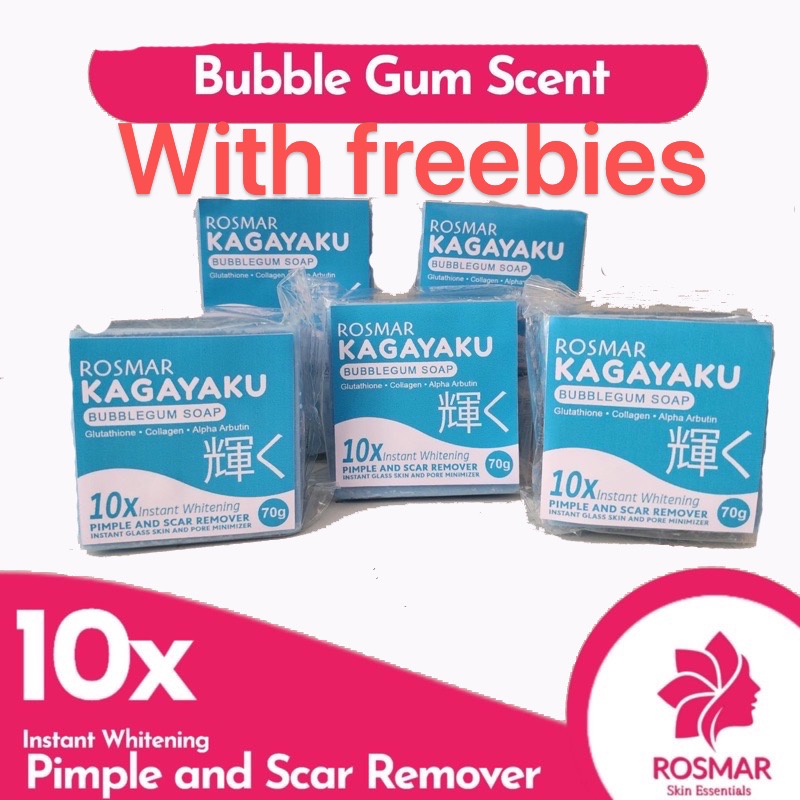 original Rosmar 1 BAR kagayaku Soap CITRUS SCENT / BUBBLEGUM SCENT Scar