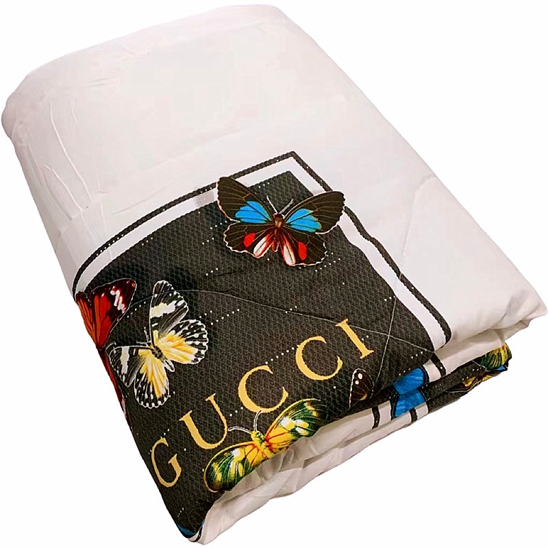 Murang Bedsheet Premium US Cotton Luxury Brands Design Comforter (LV