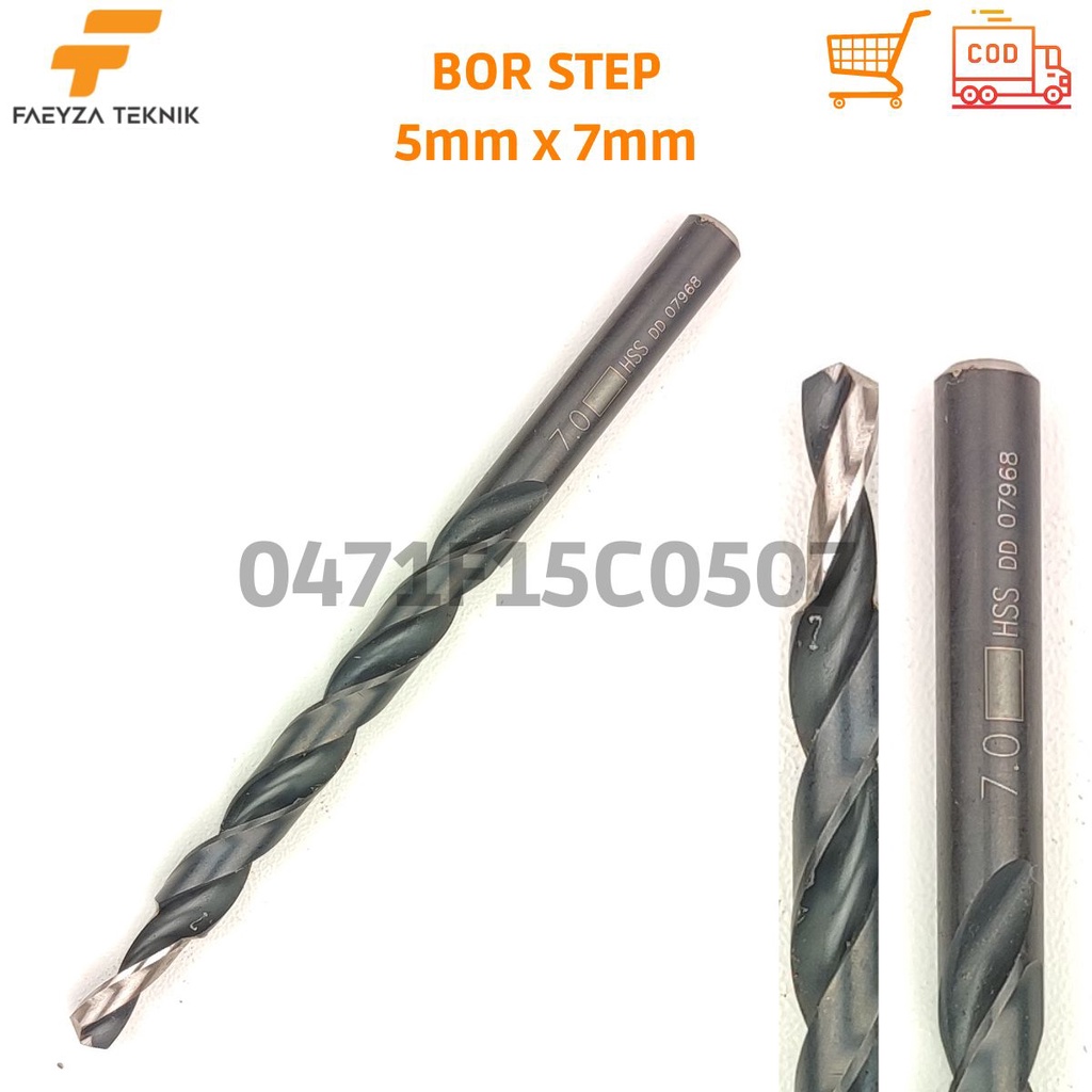 Drill Step 5mm x 7mm Counter Bore Hss Not Nachi | Shopee Philippines