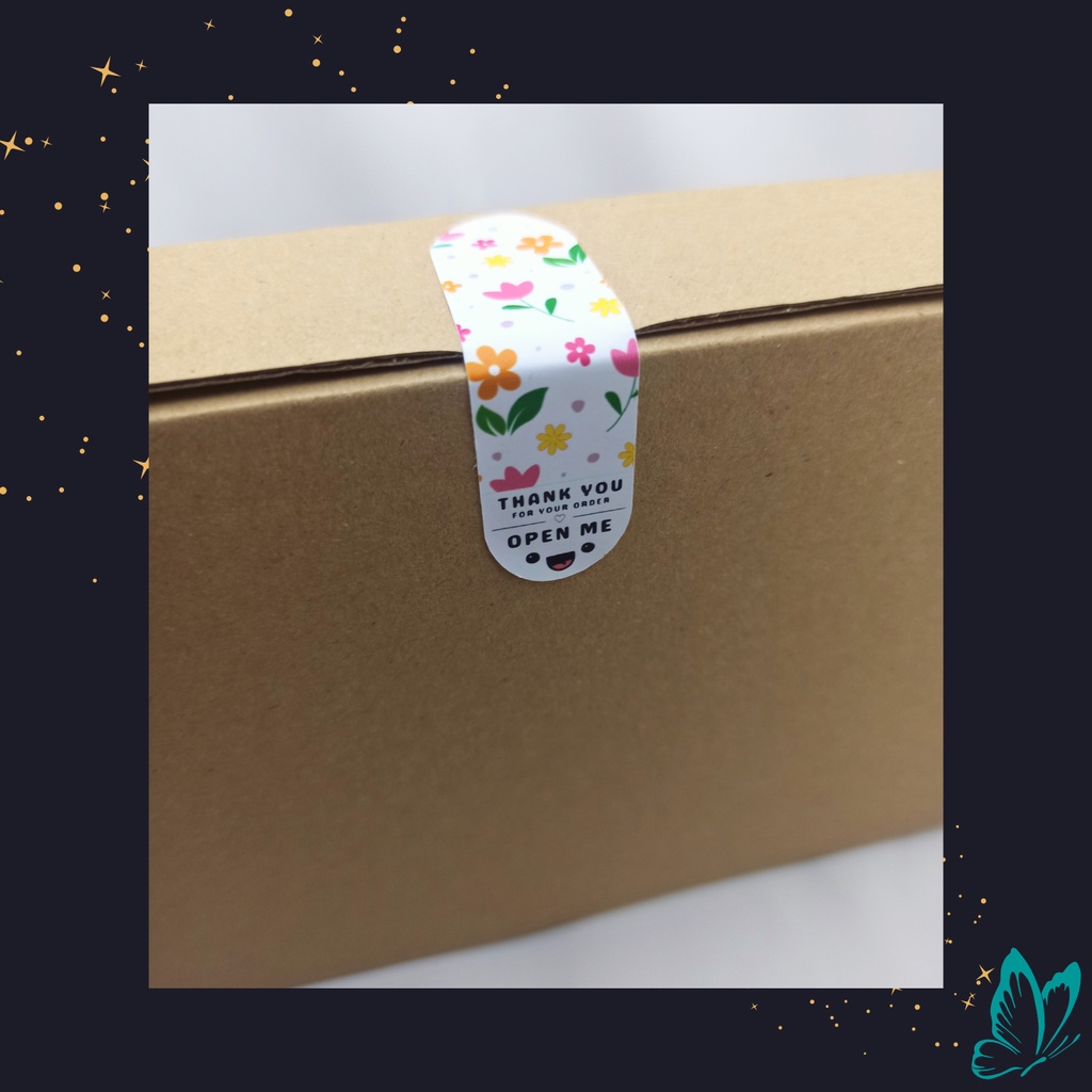 50 - 100 pcs Thank You for Your Order Sticker - Gift Box / Product ...