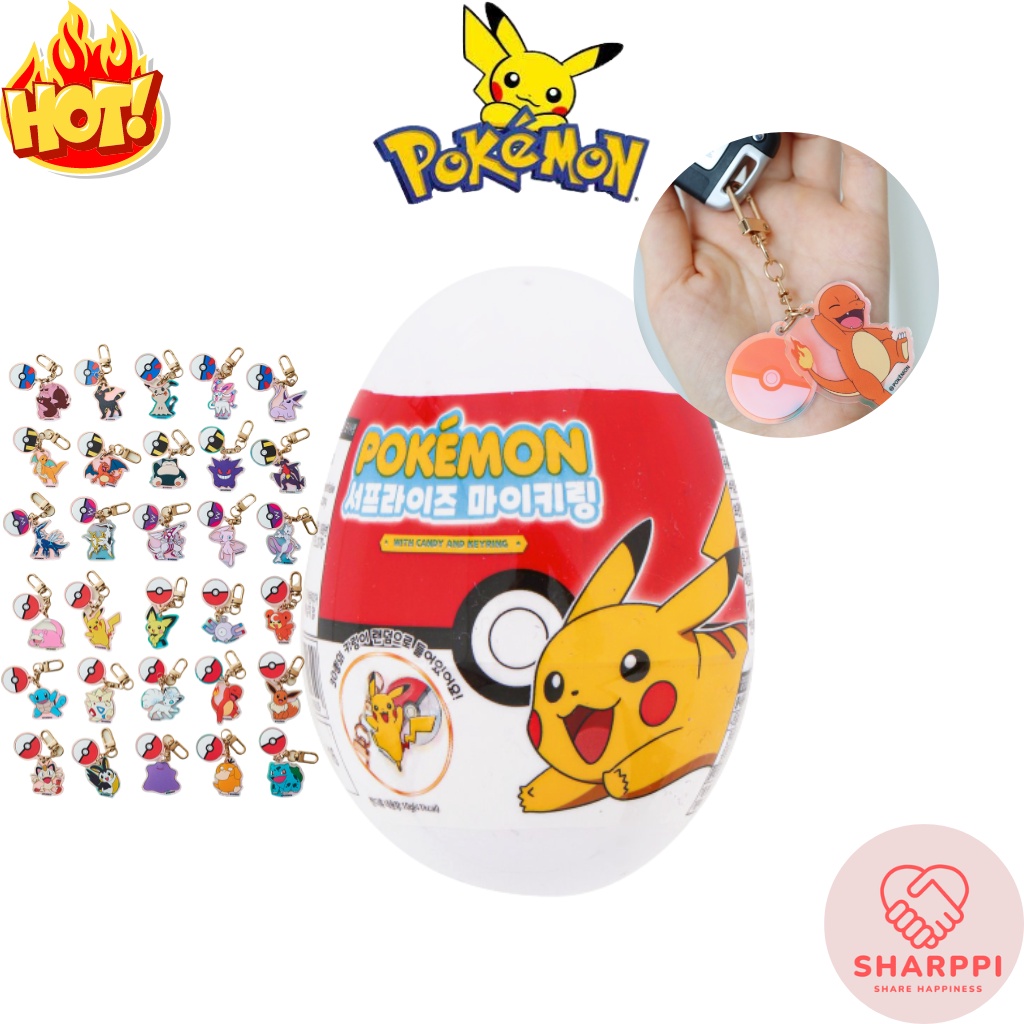 Pokémon Surprise Egg Key Chain Ring 1pc 30 Kinds of Random Characters ...