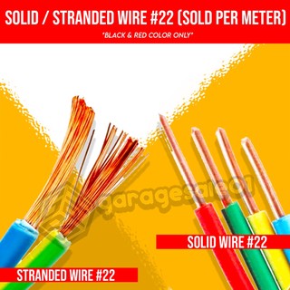 GS 22 AWG Solid & Stranded Copper Wire – Electrical Cable for LED ...